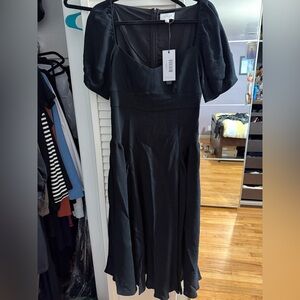 NWT WHO WHAT WEAR Black Women's Dress